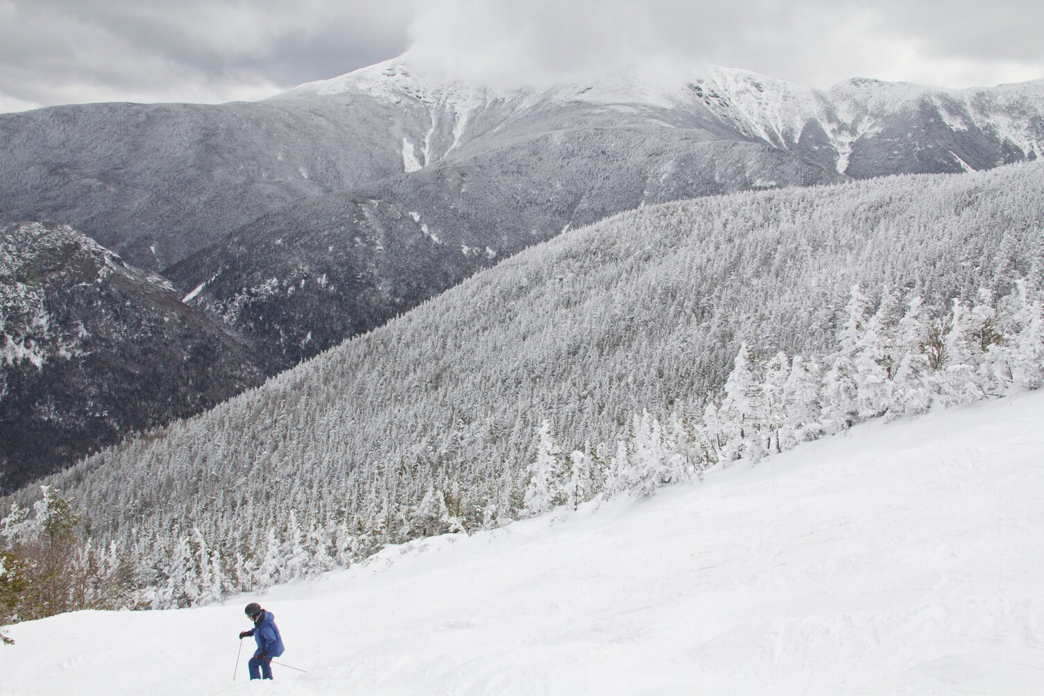 Ski trail at Cannon Mountain in the White Mountains